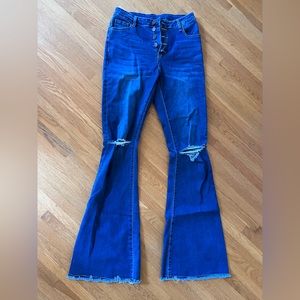Flared Denim Jeans